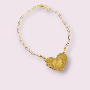Cadena Heart XL Texturizado
