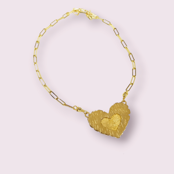 Cadena Heart XL Texturizado