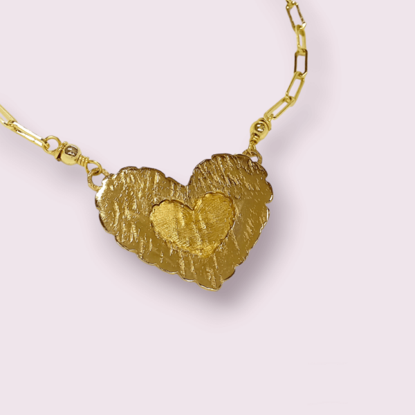 Cadena Heart XL Texturizado - Imagen 2