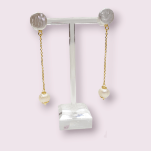 Zarcillos de Cadena + Perla