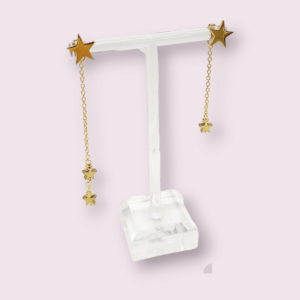 Zarcillos de Cadena + Estrellas