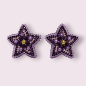 Zarcillos Violet Stars