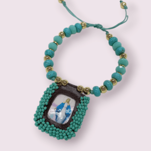 Brazalete Escapulario Turquesa